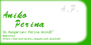 aniko perina business card